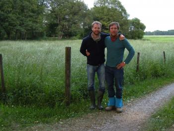 The Night census team (Nico and Magnus) ready for the last round (photo: Marianne)